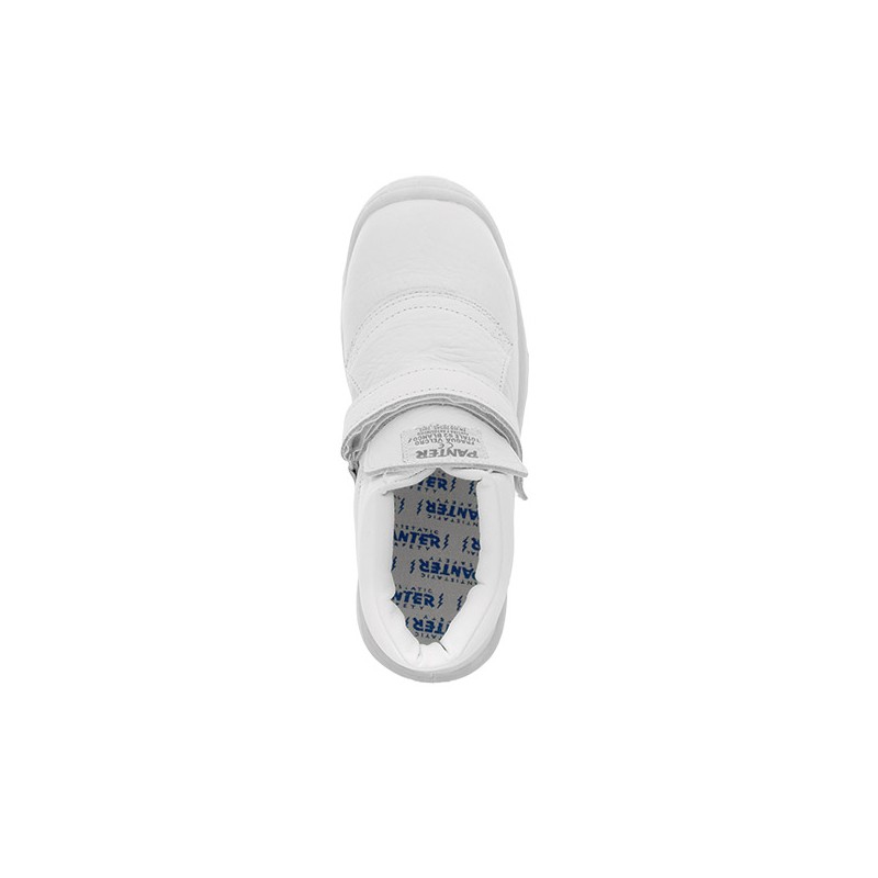 Bota blanca antimicrobiana FRAGUA VELCRO TOTALE S2 BLANCO 269 vista superior