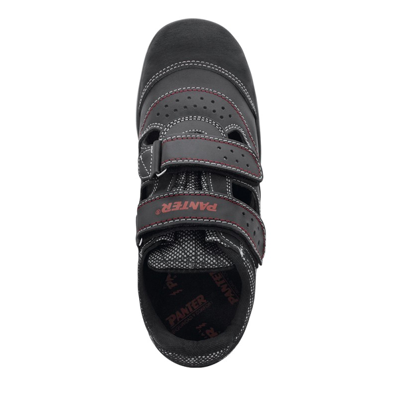 Sandalia de seguridad ATLANTIS LINK S1PS NEGRO 247 vista superior