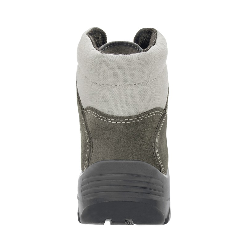 Bota de seguridad E-ZION SUPER BREGA S1P GRIS vista posterior