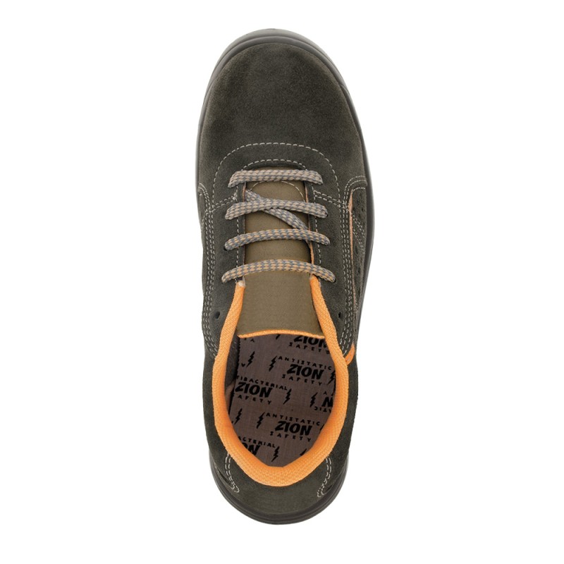 Zapato de seguridad E-ZION SUPER NUMAN S1P GRIS vista superior