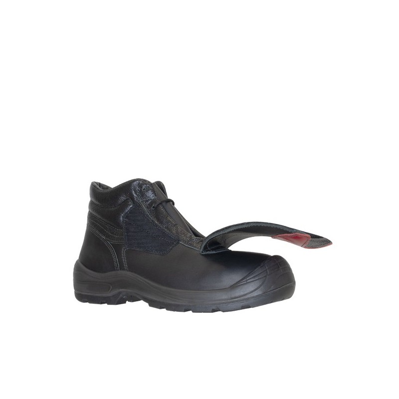 Bota de seguridad ULISES HQ 49 S3 NEGRO detalle lengüeta protectora