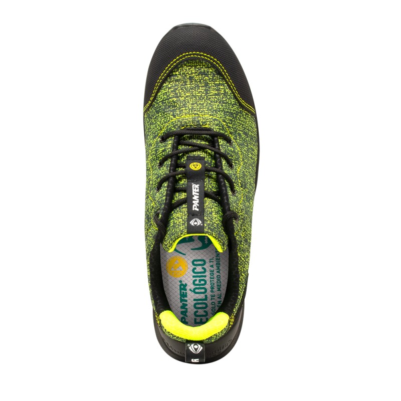 Deportivo de seguridad VITA ECO S3S VERDE ESD vista superior