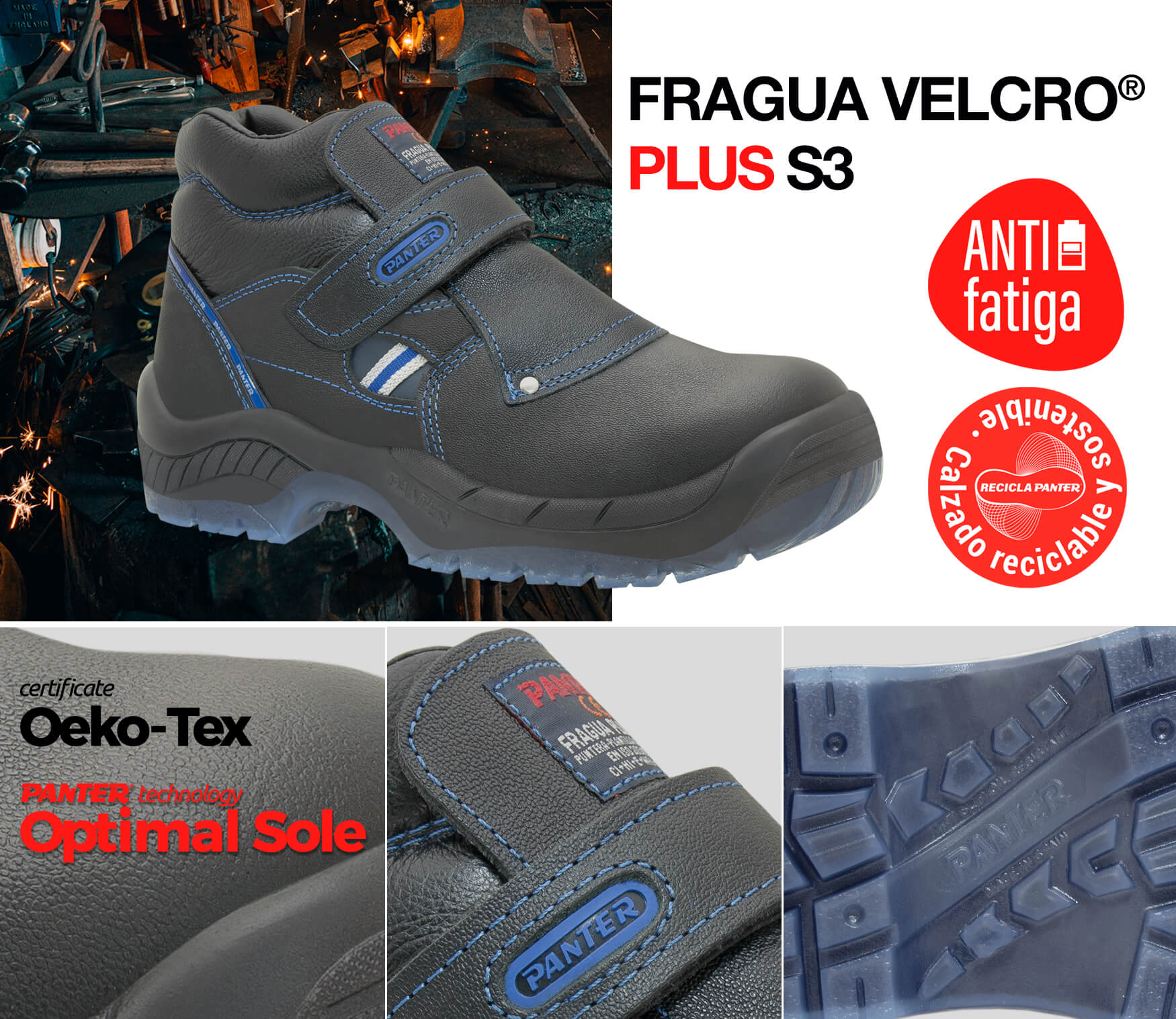 Fragua Velcro® Plus S3﻿