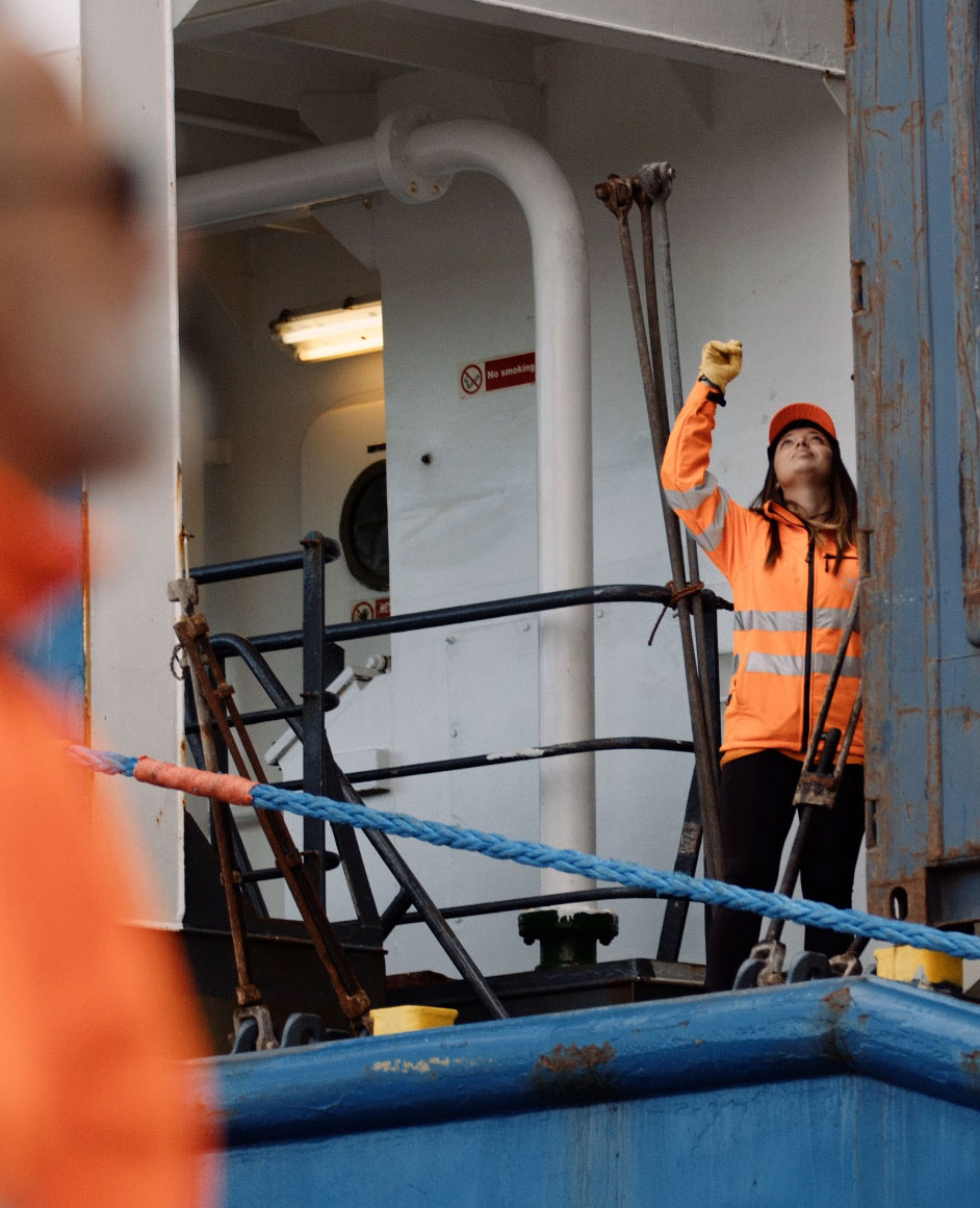 estibadora trabajando